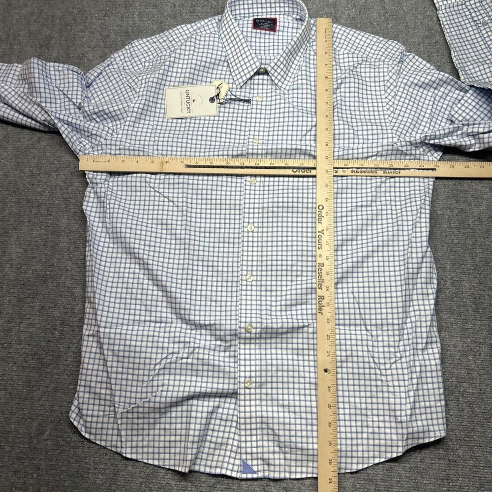 UNTUCKit Delaney WF Shirt Mens XLT Tall Regular Multicolor Check Button Up New - Picture 5 of 10